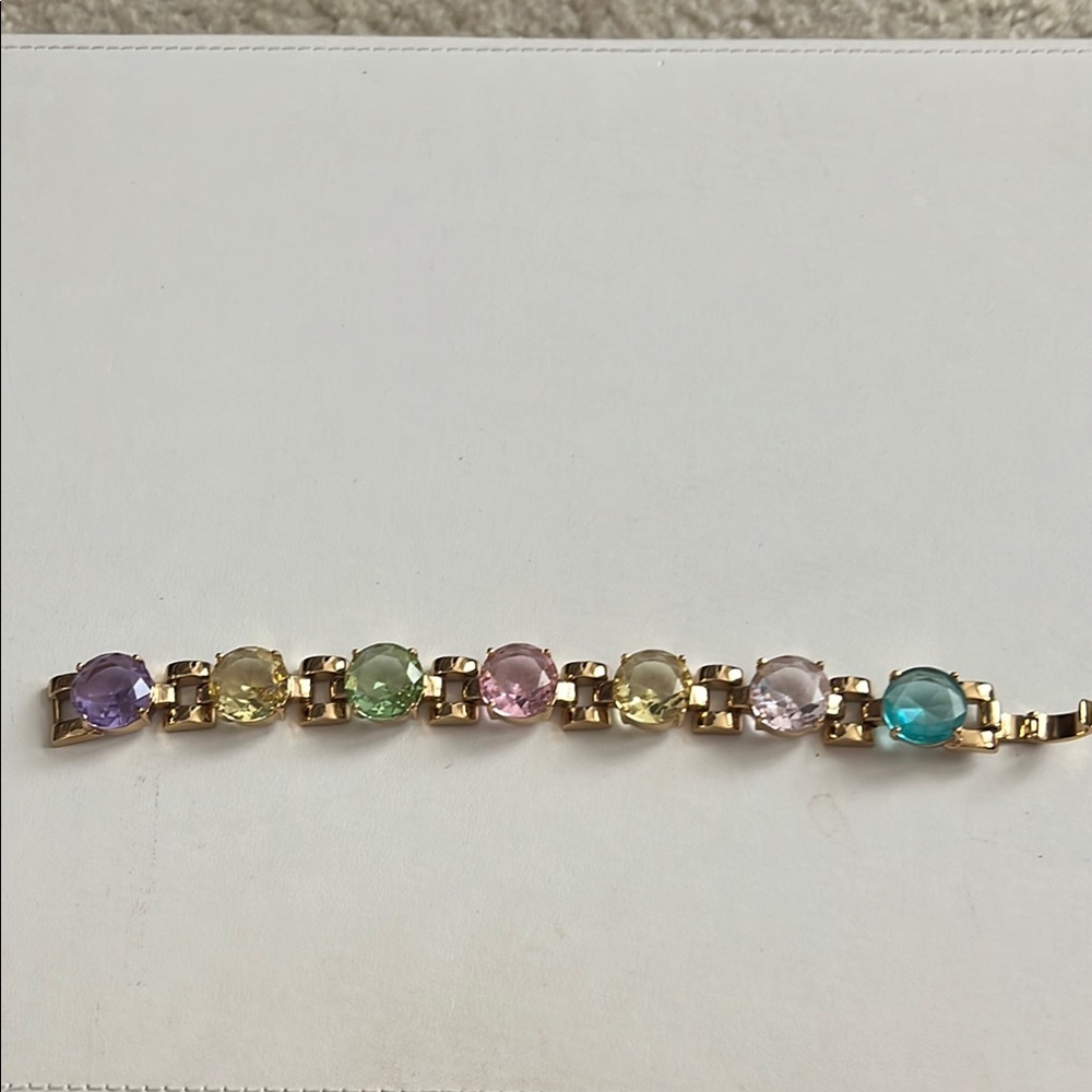 Kate Spade Elegant Multi-Color Gemstone Bracelet